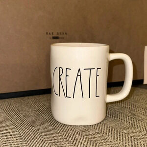 Rae Dunn White Ceramic Coffee/Tea Mug/Cup CREATE